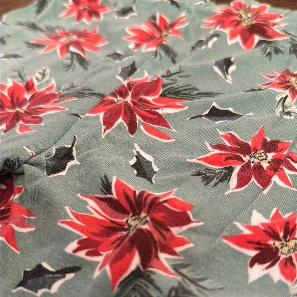 Angel Dear Poinsettias Print Bamboo Pajamas